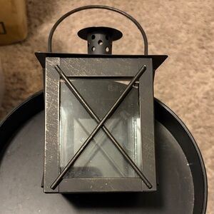 Black Metal Lantern Set of 2